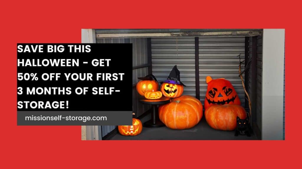 Halloween 2024: 50% Off Your First 3 Months of Self-Storage!